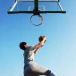 man dunking the ball